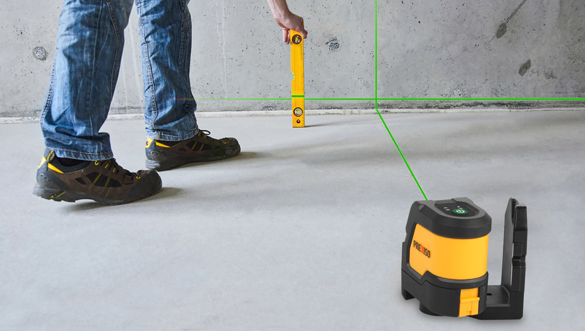 PLC15DG 30m Green Beam Extra Wide Angle Cross Line Laser