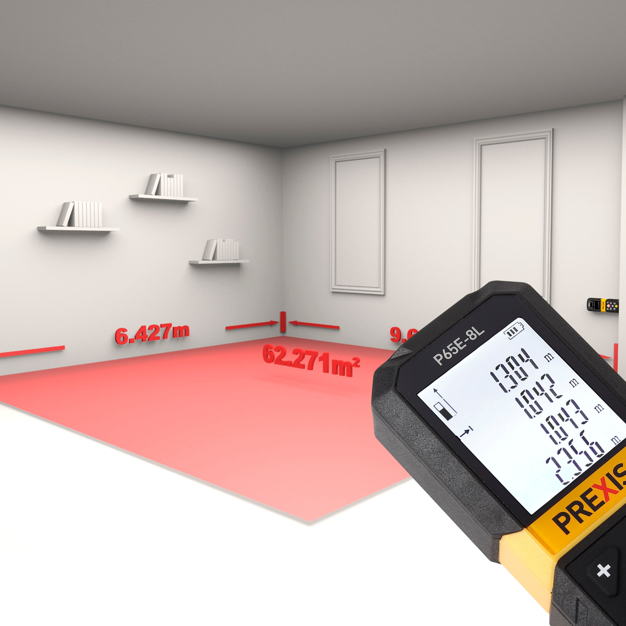 Laser Distance Measure-P65E-8L
