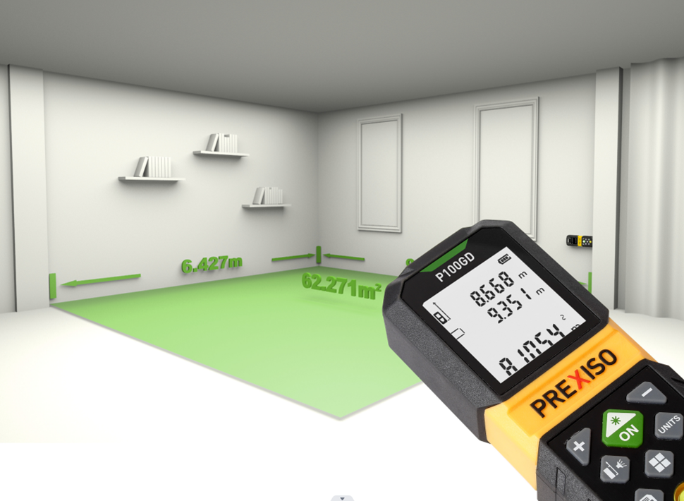 Rechargeable Green-beam Laser Distance Measure-P100GD
